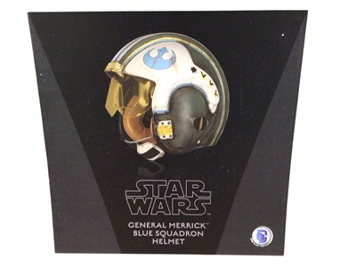 Lot 66 - Denuo Novo Star Wars General Merrick Blue Squadron Helmet, boxed