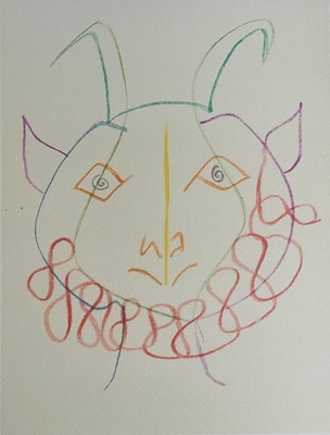 Lot 82 - After Pablo Picasso, lithograph, 'Faun', published by Atelier Mourlot, studio stamp verso, 18cm x 14cm, unframed