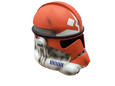 Lot 74 - Cybercraft Star Wars Clone Wars 501st Phase 2 Ashoka Style Clone Helmet (1)