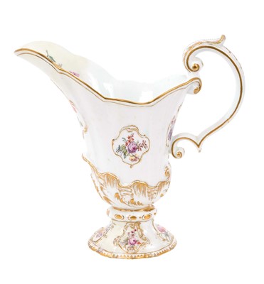 Lot 253 - Chelsea large ewer, after a Meissen original, circa 1758-60