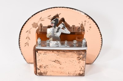 Lot 769 - Art Deco mirrored novelty cigarette box