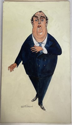 Lot 211 - Will Farrow (Australian b.c. 1892) two caricatures, Robert Morley and Lord Snowdon, unframed