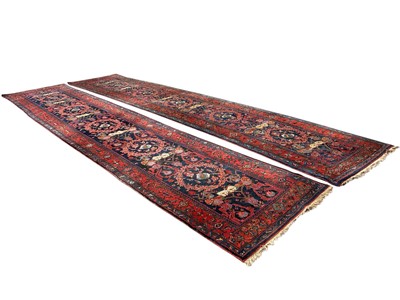 Lot 1578 - Rare pair of Persian runners