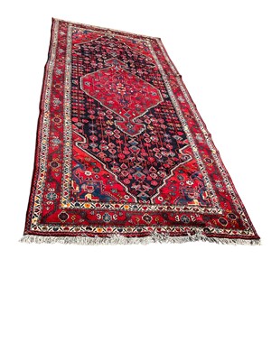 Lot 1637 - Large Hamadan carpet of good colour and pile 65" wide x 146" long
