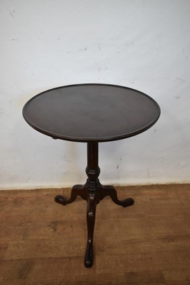 Lot 1414 - George III mahogany tripod wine table