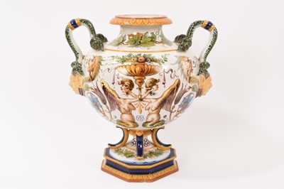 Lot 45 - Italian maiolica vase