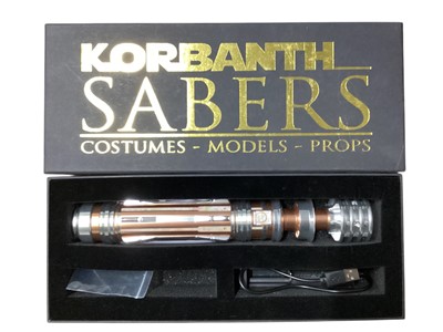 Lot 49 - 89 Sabers lightsaber hilts including Leia, Anakin Skywalker & Skywalker, all boxed (3)