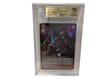 Lot 290 - Beckett BGS 10 2022 WS Star Wars Darth Vader SR Foil (1)
