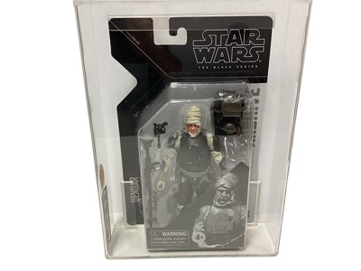 Lot 293 - Hasbro Star Wars The Black Series Archive Dengar, in display case, UKG Graded 90 (1)