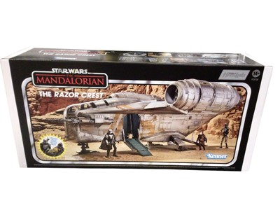 Lot 313 - Kenner Star Wars The Mandalorian designed by Haslab The Razor Crest (constructed), with original box No.FO 938 (1)