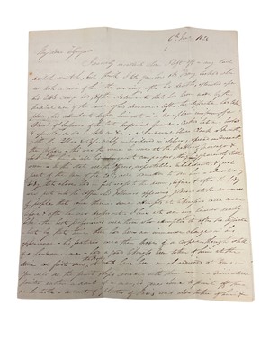Lot 75 - The death of Napoleon Bonaparte, 5th May 1821 on St. Helena, historically important first hand detailed written account of Napoleon's death and the subsequent events following it in the form of t...
