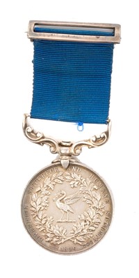 Lot 23 - Liverpool Shipwreck and Humane Society's Marine Medal, 38mm type, named to Martin J. Byrne. For Gallant Service 3/4/27. in box of issue.