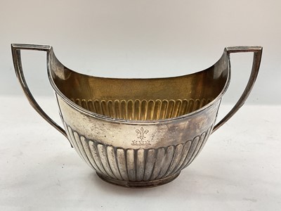 Lot 1107 - Victorian silver two handled sugar bowl (Birmingham 1883)