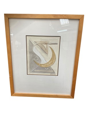Lot 691 - Mary Bourne (contemporary) set of three mixed media and collage works