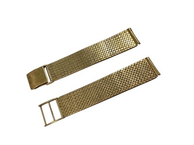 Lot 219 - 1960s 9ct gold watch bracelet (Birmingham 1966)