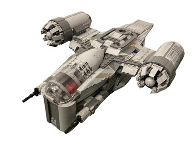 Lot 306 - Lego Star Wars The Razor Crest and three other spacecraft, all constructed (4)