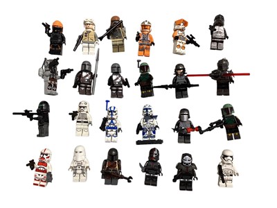 Lot 311 - Lego Star Wars mini figs & miniature Funko Pops (1 box)