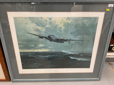 Lot 983 - Two Second World War fighter plane prints in glazed frames