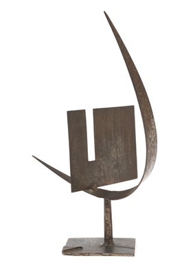Lot 1035 - *Robert Adams (1917-1984) Steel sculpture maquette - two reacting forms