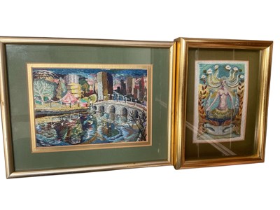 Lot 696 - Brenda Danischewsky - four textile pictures