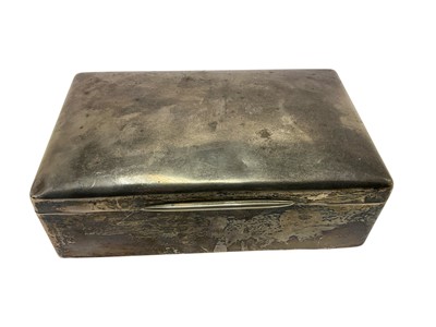 Lot 305 - Large silver cigar/ cigarette box