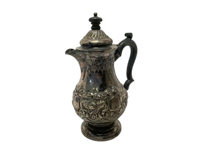 Lot 300 - Victorian silver hot water jug