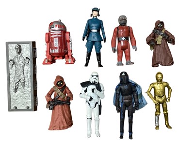 Lot 341 - Star Wars (c2000's) 3.75" action figures & Speeder Bikes (3 boxes)