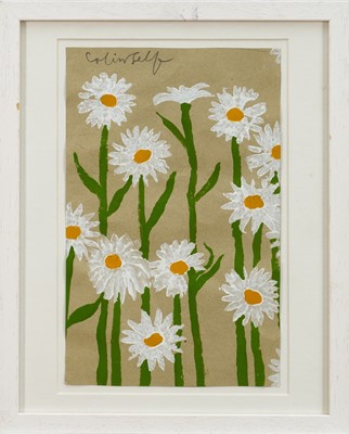 Lot 1069 - *Colin Self (b.1941) watercolour on paper - Daisy Study, signed, 25.5cm x 16cm, in glazed frame
