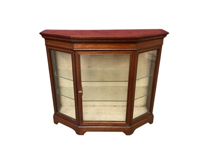 Lot 1562 - Early 20th century miniature mahogany display cabinet