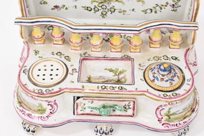 Lot 56 - Antique faience inkstand