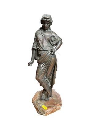 Lot 761 - Bronzed figural lamp base