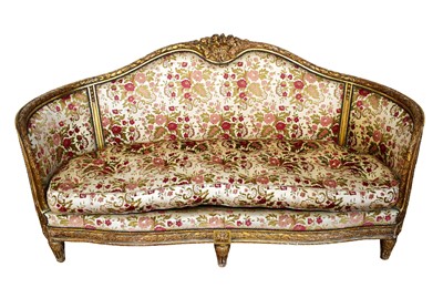 Lot 1527 - Good quality 19th century carved giltwood framed sofa