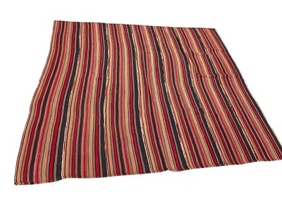 Lot 1596 - Striped flatweave rug, possibly Iranian
