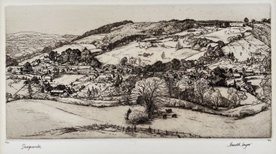 Lot 175 - Harold Sayer (1913-1993) signed limited edition etching - Sheepscombe (Gloucestershire), 30/200, dated 1979, 33cm x 47cm sheet size