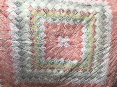 Lot 2065 - Two vintage patchwork quilts
