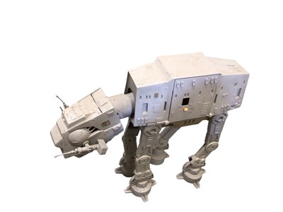 Lot 344 - Large scale Star Wars AT-AT model, approx 24" high x 26" long and another smaller sale (2)