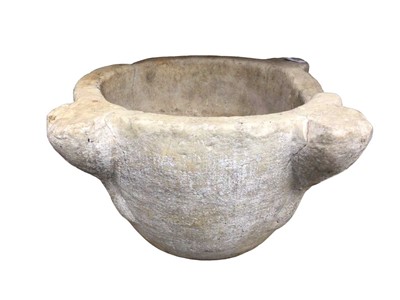 Lot 1566 - Large marble mortar, possibly 16th century