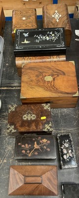 Lot 142 - Collection of 19th / 20th century boxes
