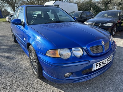Lot 75 - 2002 MG ZS 180 2.5 V6 petrol, manual, hatchback, reg. no. FG52 GUK