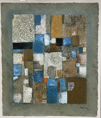 Lot 1215 - David Hazelwood (1932-1994) two mixed media works on paper - ‘Antique Reflections 1982’