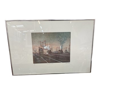 Lot 832 - Peter Burridge signed limited edition print no. 9 of 150, Newcastle Junction