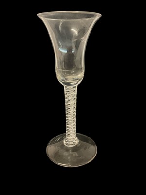 Lot 16 - Georgian opaque twist glass