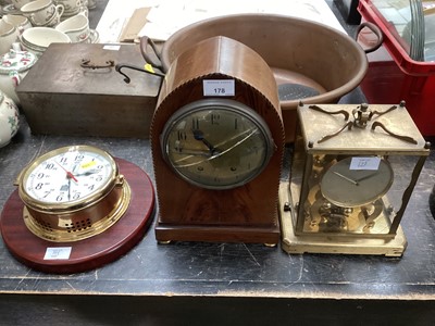 Lot 99 - Three various clocks