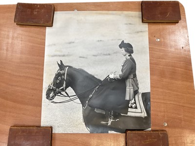 Lot 1241 - Bromide print of HM Queen Elizabeth at trooping the colour 1979, 20 x 16"