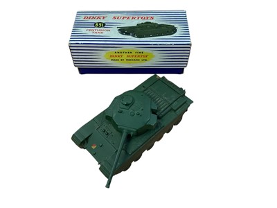 Lot 1933 - Dinky Supertoy Centurion Tank no. 651 and Dinky Vauxhall Viva no. 136, both boxed