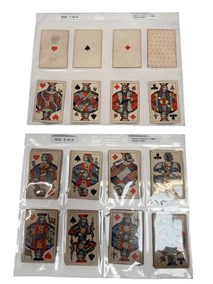 Lot 914 - Complete deck of 52 Austrian 'Large Crown' standard pattern playing cards, circa 1890