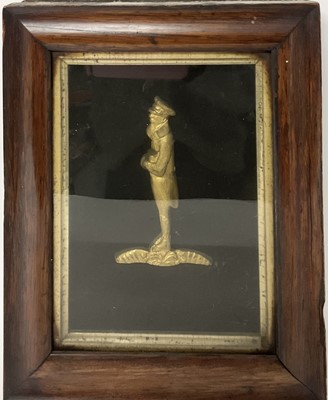 Lot 873 - Mid 19th century gilt brass relief depicting the Birmingham town cryer