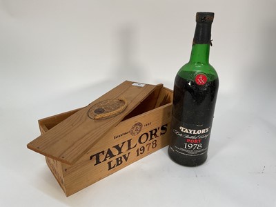 Lot 732 - Port, one magnum, Taylor's LBV 1978, bottled 1984, owc