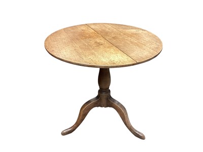Lot 1355 - George III oak occasional table