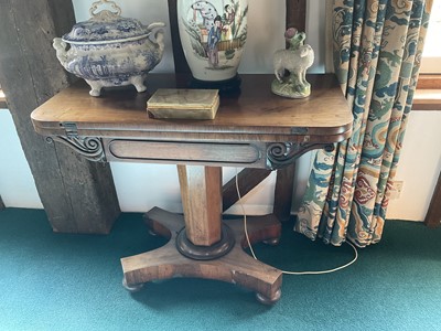 Lot 1407 - Early Victorian mahogany card table